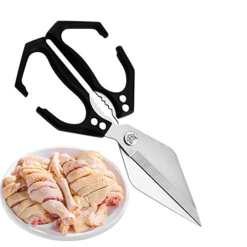 Tijeras De Cocina Para Alimentos | Tijeras De Acero Inoxidable Alimentos,Tijeras De Cocina Versátil Para Pollo Mariscos Procesamiento De Aves Corte