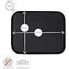 Argon Tableware Rectangular Non-Slip Serving Tray - 45 x 35cm - Black ...