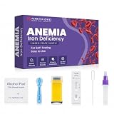 Iron Deficiency Test Kit – at-Home Iron Test Kit, Accurate & Easy to Monitor Iron Levels for Anemia, Suitable for Adults