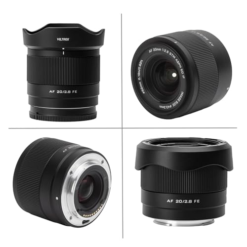 VILTROX 20mm F2.8 FE-Mount Full Frame Lente de foco principal ultra grande angular para Sony E-Mount
