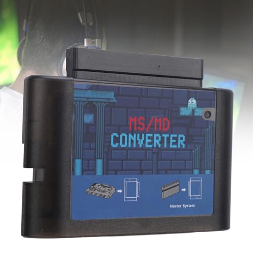 Convertidor MS a MD Práctico y Resistente Adaptador de Juegos para Genesis