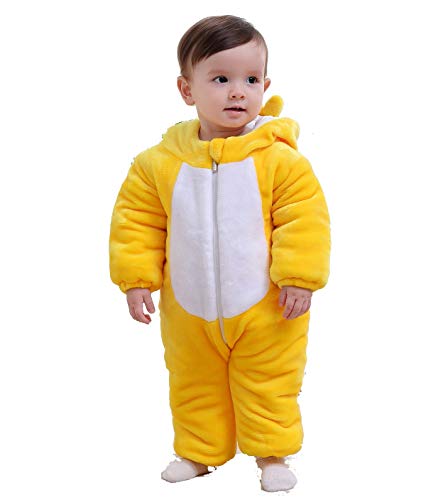 Barboteuse bébé garçon jaune Hooyi taille M cadeau de naissance