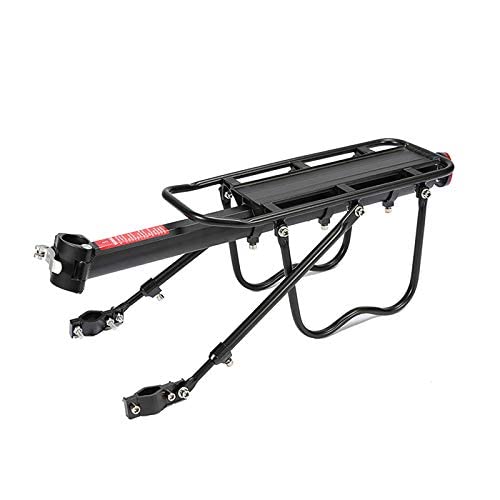 Portapacchi Bici, Portapacchi Posteriore per Bicicletta in Lega di Alluminio Durevole, sgancio rapido, Regolabile, portabagagli, Accessori Ciclismo