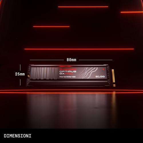 SANDISK Optimus GX PRO 8100 PCIe Gen 5 NVMe SSD con dissipatore di calore 1 TB (Fino a 14.900/11.000 MB/s velocità di lettura e scrittura sequenziali, TLC 3D CBA NAND) - Hdd - Immagine 8
