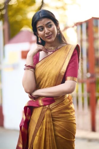 Image of Women's Cotton Soft Silk Sarees | Jamdani Cotton Saree With Attach Unstitched Blouse Piece