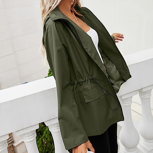 Veste Imperméable Femme Coupe-Vent Avec Capuche – Légère, Respirante & Pliable Pour Pluie & Rando !