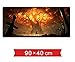Produktbild World of Warcraft Gaming-Mauspad Groß XL XXL Große Verriegelungskante Gaming-Mauspad Tastatur Gummi Mousepad Tisch Computermatte Anime Mousepad, D800x300mm