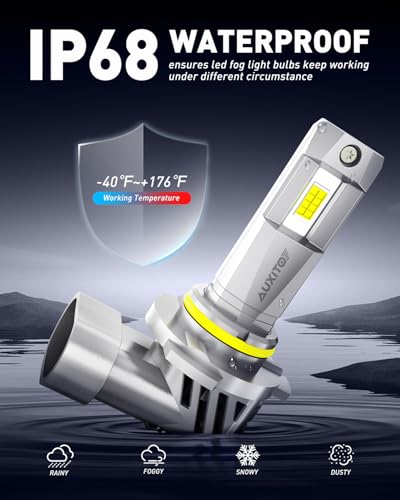 Image of AUXITO 9005 9006 Bulbs, 88000LM Brighter Ultra-Bright, Plug N Play, Long Lifespan, No Flicker, 99% Compatibility, 4PCS