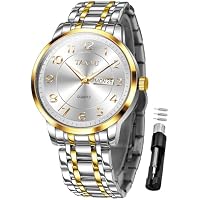 Taxau Men's Stainless Steel Classic Analog Watch w/ Day & Date (Various)