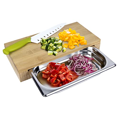 Planche à découper avec tiroir intégré Cook Concept KD3274 multifonctionnelle