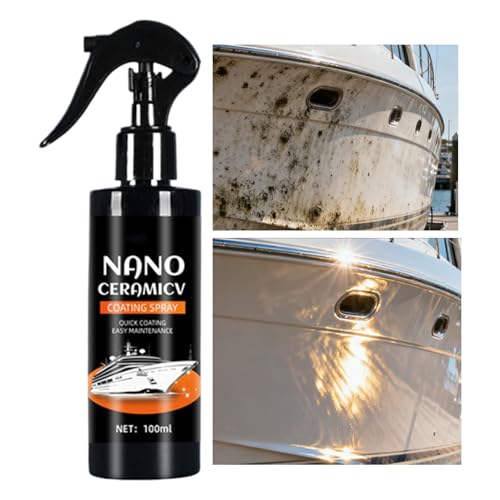 Spray per rivestimento in nano ceramica – Sigillante avanzato, strato resistente ai , potenziatore di brillantezza ad azione rapida, barriera protettiva liscia | Spray per rivestimento in nano