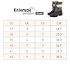 Knixmax Outdoor Winter Boots for Women Warm Lined Snow Boots Winter Shoes with Waterproof Upper and Non-Slip Soles Suitable for Winter Snow Season Grey UK6-EU39 #4