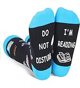 Zmart Women's Pickle Book Socks, Funny Pickle Gifts, Novelty If You Can Read This Bring Me Socks