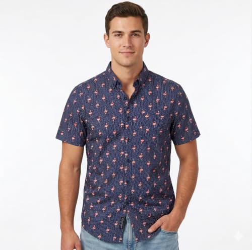 Image of Molokai Surf Button Down Slim Fit Hawaiian Short Sleeve Shirts