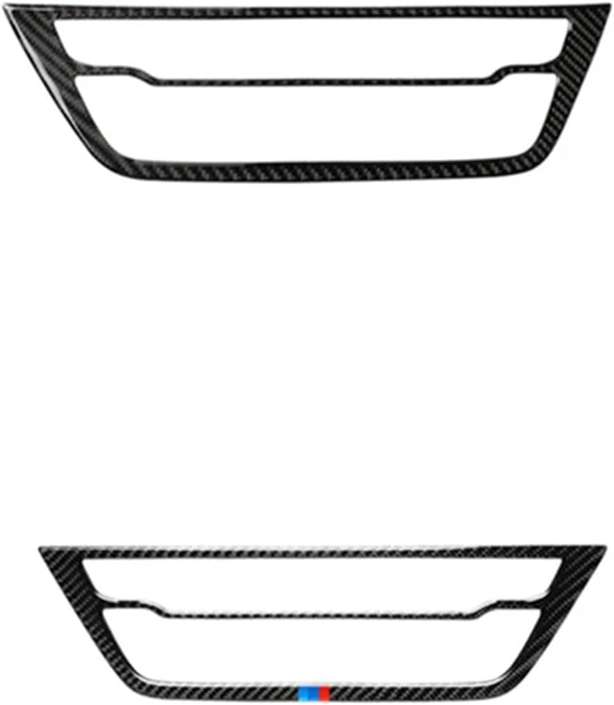 Carbon Fiber Car Central Control CD Panels Cover Stickers Decor Trim for bmws 5 Series G30 G38 540i Auto Accessories(No BMW Color)