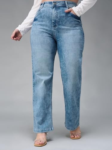 Image of Miss Chase A+ Women's Bootcut High Rise Regular-Length Stretchable Denim Shaping Jeans