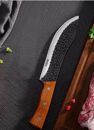 Image of Wizbiz 7 Inch Blade Meat Cleaver Knife for Kitchen Heavy Duty Meat Knife Butcher Cleaver Chopper for Cutting Mutton, Chicken, Bones Vegetable - Kitchen Cutting Tool