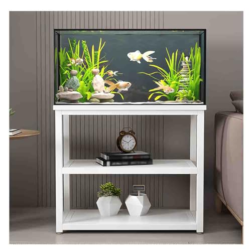 Support aquarium 3 niveaux en métal solide meuble charge lourde