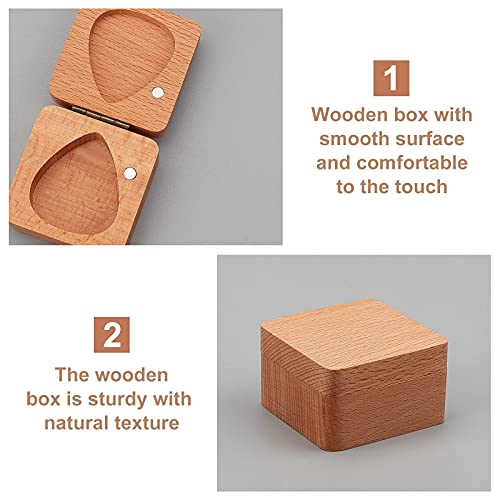 pandahall Boîte de Rangement pour médiator de Guitare, Étui à médiator en Bois Conteneur à médiator Accessoires de… - Les Beatles, Paul McCartney, John Lennon, RIngo Starr, George Harrison pandahall Boîte de Rangement pour médiator de Guitare, Étui à médiator en Bois Conteneur à médiator Accessoires de… – Image 8