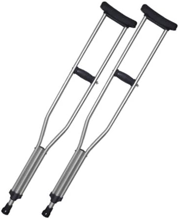 Chaithanya Orthopaedics Axillary Crutches -Grey Color -Small