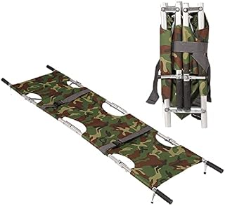 Stretcher, Aluminium Alloy Folding Stretcher for Ambulance, Rescue Stair Stretcher, for Hospital Sports Venues Soft Stretcher, for Transport Evacuation,C