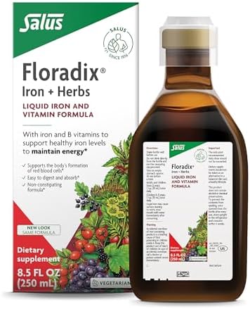 Floradix Iron & Herbs - Liquid Herbal Supplement for Energy Suppo...