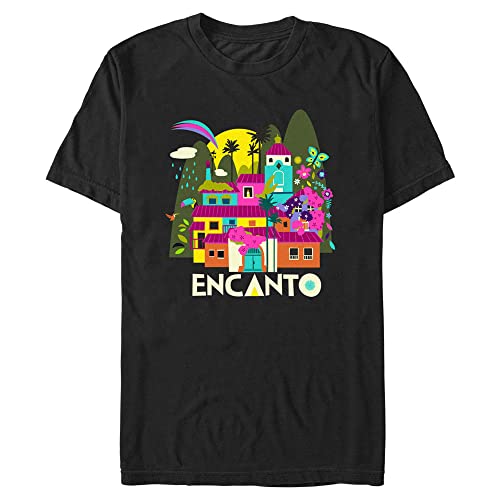 T-shirt Encanto Disney 3XL vêtement homme noir pour les journées d'été