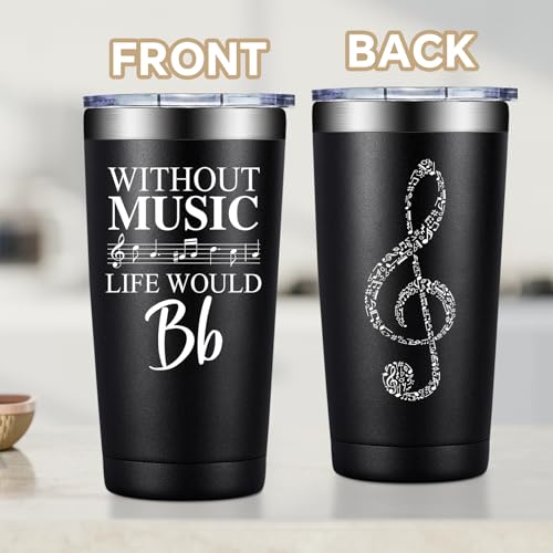 Fufandi Music Lover Gifts for Men Male, Him, Music Teacher Gift - Gifts for Musical Lovers, Musician Tumbler Gift - Tumbler Cup 20oz by Fufandi - Used condition - Image 5