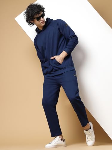 Image of Rigo Cotton Fleece Full Sleeves Oversized Co-ord Set for Men | Printed Hooded Track Suit Set for Men