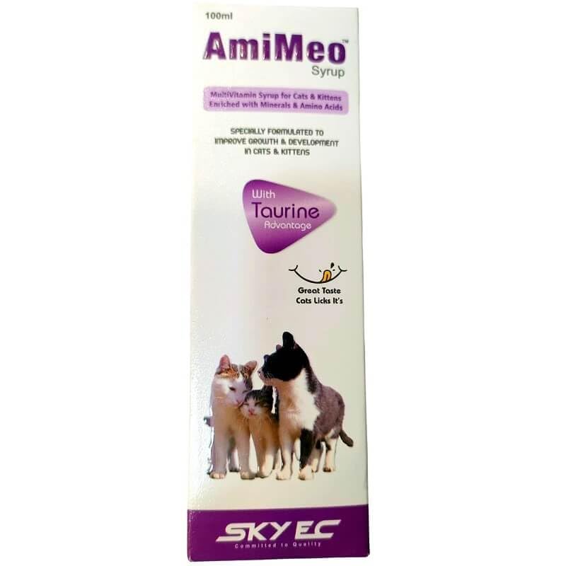 amimeo Syrup Specially formulated to Improve Growth & develpoment in Cats and Kittens 100ml Pack of 3-image-10