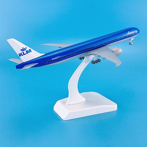 Modelos de aviones Boeing B777-300 de 18,5 cm para decorar vitrinas 4