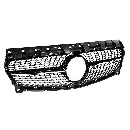 Calandre de pare-chocs avant look diamant noir compatible W117 2016-2018