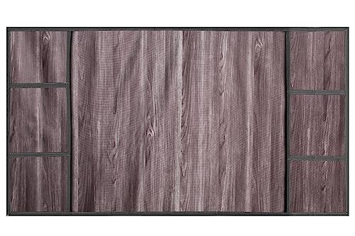 Image of Stylista Refridgerator top Cover Suitable for Samsung RR20C1824CR /HL, 183 Liter Fridge, Dimension (WXD) 65x111 CM, Wooden Pattern Grey