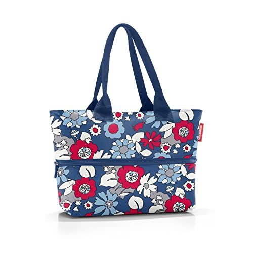 reisenthel shopper e1 - Großraumtasche aus hochwertigem Polyestergewebe, Farbe:florist indigo Cover