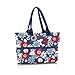 reisenthel shopper e1 - Sac grand volume en tissu polyester de haute qualité, Couleur:florist indigo