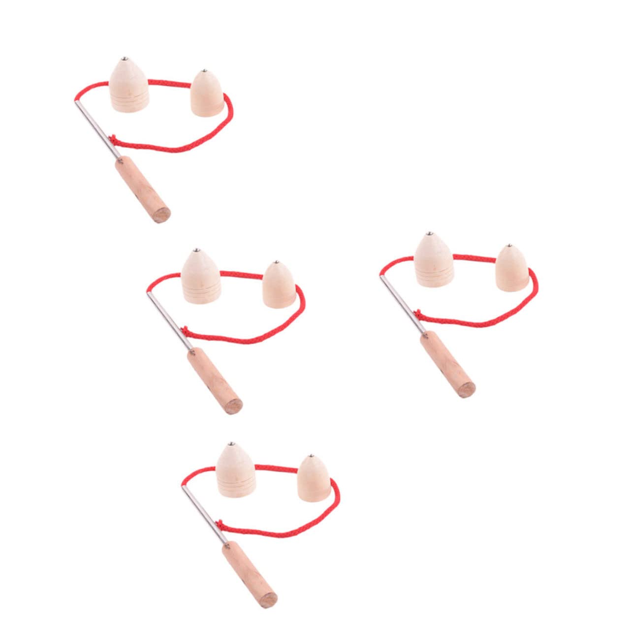 Toddmomy 4 Sets Peg Tops for Creative Rotative Tops for Hand Eye Coordination Educational Fun Cognitive Development Random Colors Traditional Play Random Color