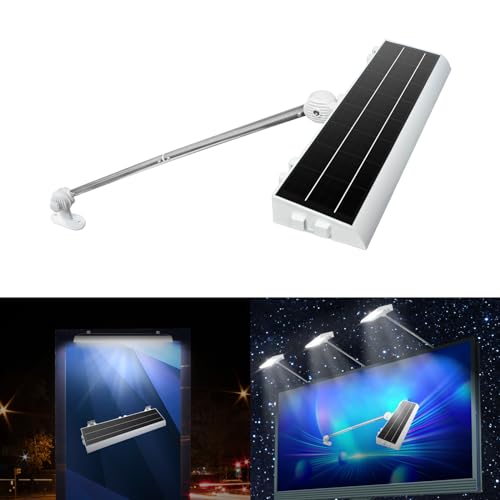 Image of Solar Sign Lights Outdoor with 232 LEDs Super Bright, IP65 Waterproof, 8000MAh Commercial Billboard Lights for Real Estate Signs, Business, Advertisement, High Way Sign Lighting