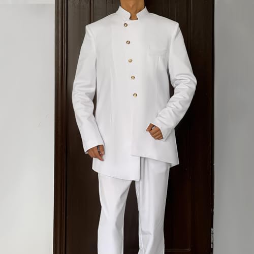 African Suits for Men Slim Fit Jacket and Pants 2 Piece Outfits Dashiki Blazer Wedding Attire Nigerian Plus Size Clothes2