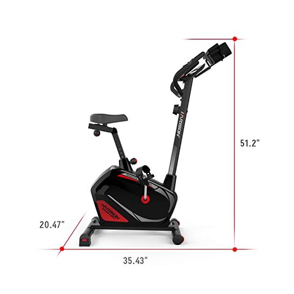 Magnetic Upright Exercise Bike Stationary Indoor Cycling Bike with Tablet Holder for Home Cardio Workout 300 LBS Capacity