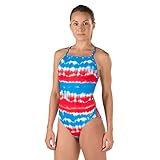 Speedo Women's Printed One Back Americana One Piece Swimsuit