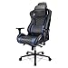 RS Gaming™ Davanti Vegan Leather High-Back Gaming Office Chair, Black/Blue, BIFMA Compliant