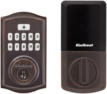 Kwikset SmartCode 260 Keyless Entry Electronic Keypad Deadbolt Door Lock with Auto-Loc...