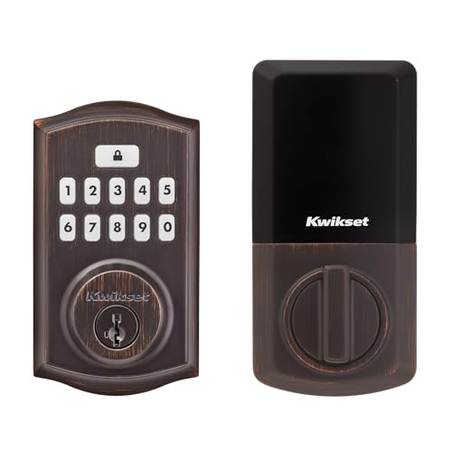 Kwikset SmartCode 260 Keyless Entry Electronic Keypad Deadbolt Door Lock with Auto-Lock, Custom User Codes, Advanced Security in Venetian Bronze Traditional