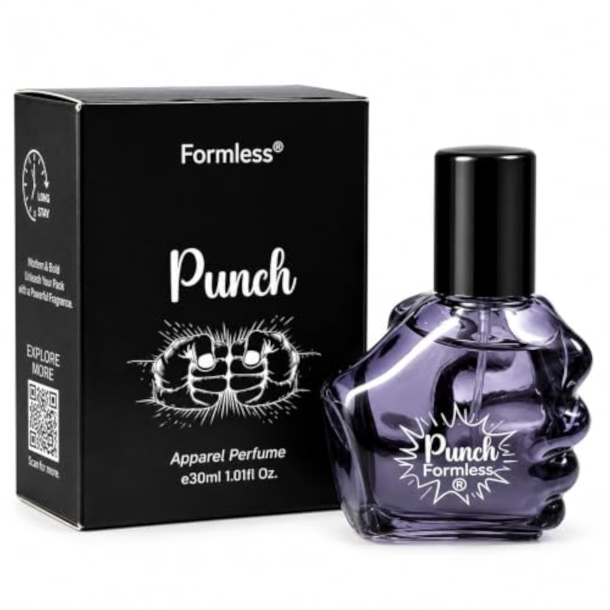 Punch Black Fragrance Perfume for Men, 30ml