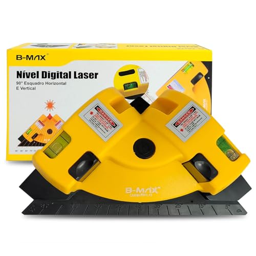 Nível Esquadro Digital Laser Horizontal E Vertical - Esquadro C/Nível Laser 90º Digital 10m Horizont