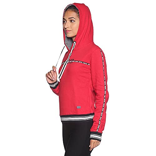 Sweat à capuche imprimé femme molletonné chaud et doux