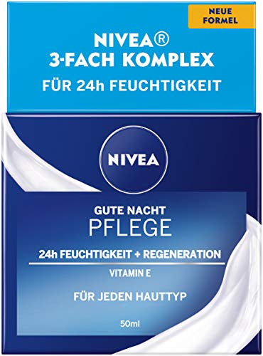 Nivea Nachtcreme Gute Nacht Pflege 24h Feuchtigkeit und Regeneration