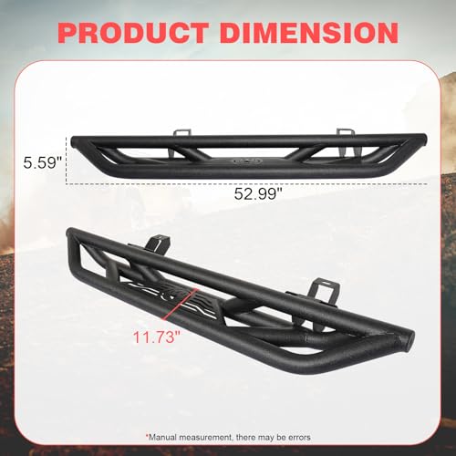 Estribos para Jeep Wrangler JL 2018-2024 2 puertas Negros miniatura 3