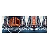 Performance du produit : ce clavier New York City a une forte adhérence, une durabilité, une protection de l'environnement verte, un bord de verrouillage précis, adhère fermement au bureau sans déformation, design épais et une sensation de fonctionnement plus confortable. Il peut efficacement empêcher le glissement et le mouvement de la souris et du clavier.