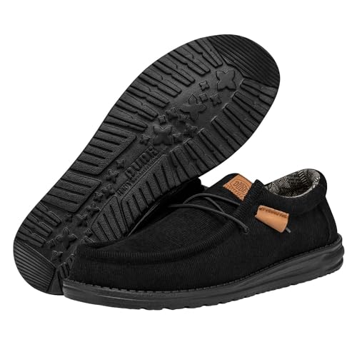 Hey Dude Men's Wally Corduroy Multiple Colors & Sizes | Men’s Shoes | Men's Lace Up Loafers | Comfortable & Light-Weight3